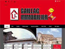 Tablet Screenshot of gaillac-immobilier.com